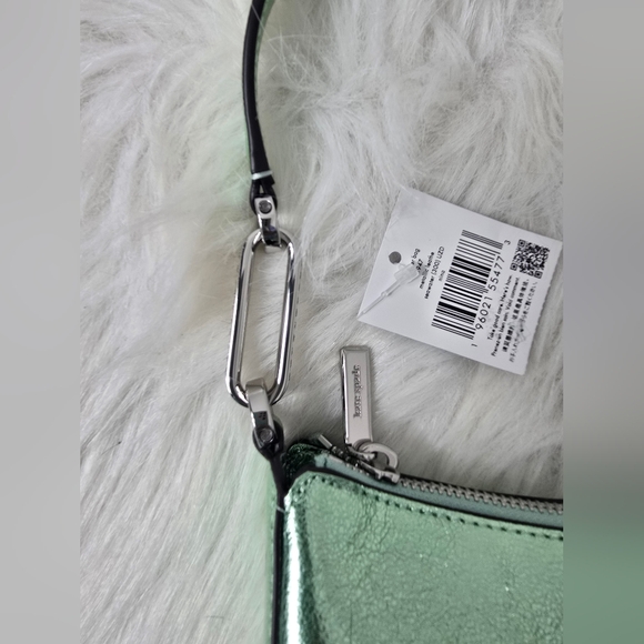 Kate Spade Nina Shoulder Bag Metallic leather Shoulder Bag KI947 - Seawater - Picture 4 of 13